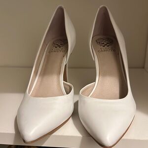 Vince Camuto White Heels